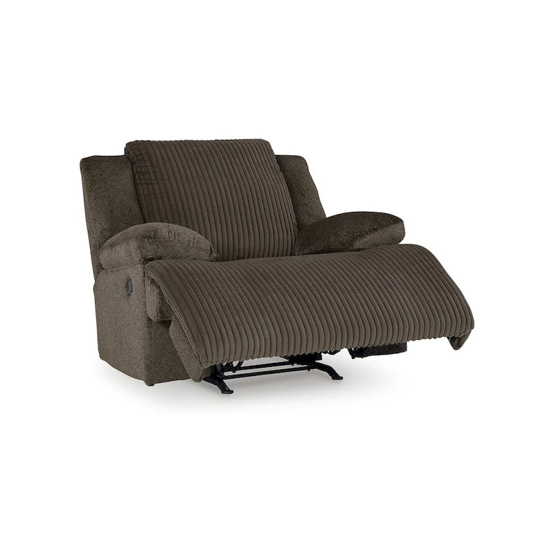 Fauteuil inclinable à bascule en velours côtelé – Fauteuil de salon à bascule et inclinable rembourré en peluche