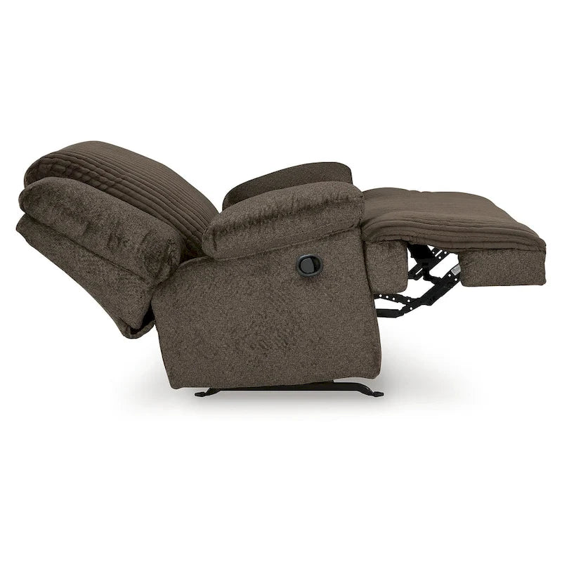 Fauteuil inclinable à bascule en velours côtelé – Fauteuil de salon à bascule et inclinable rembourré en peluche