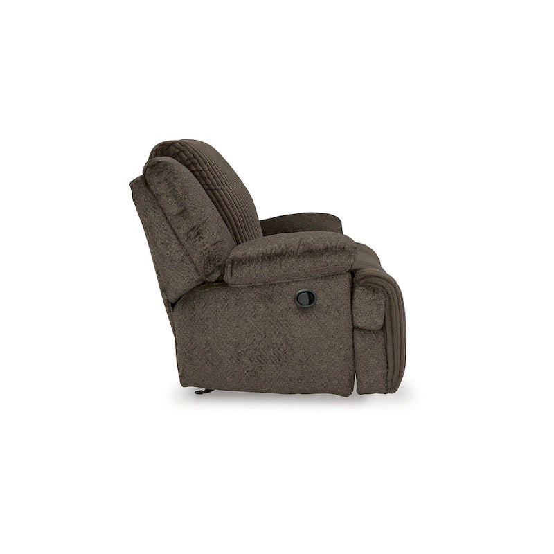 Fauteuil inclinable à bascule en velours côtelé – Fauteuil de salon à bascule et inclinable rembourré en peluche