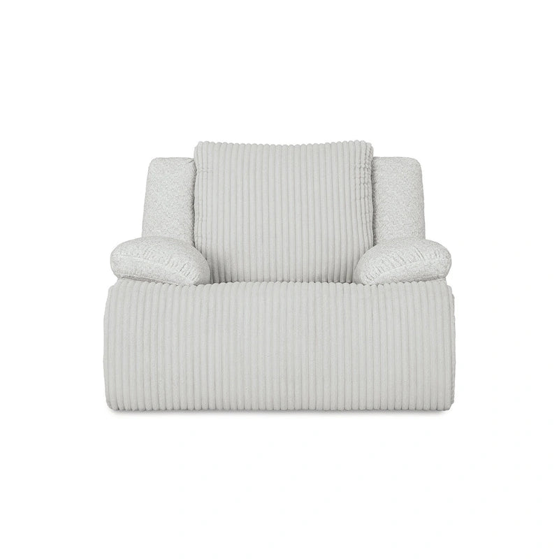 Fauteuil inclinable à bascule en velours côtelé – Fauteuil de salon à bascule et inclinable rembourré en peluche