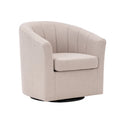 Fauteuil d'appoint pivotant avec coussin amovible