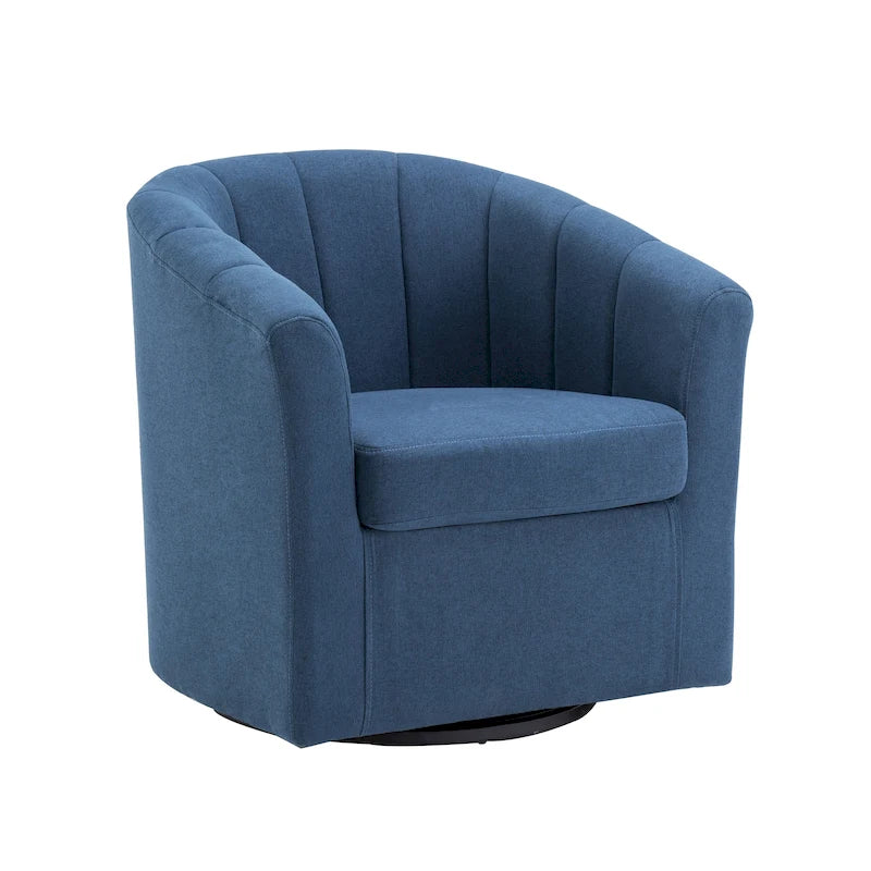 Fauteuil d'appoint pivotant avec coussin amovible