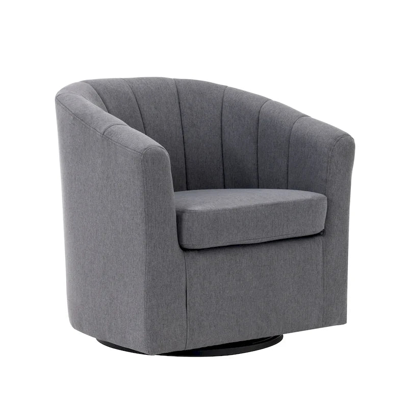 Fauteuil d'appoint pivotant avec coussin amovible