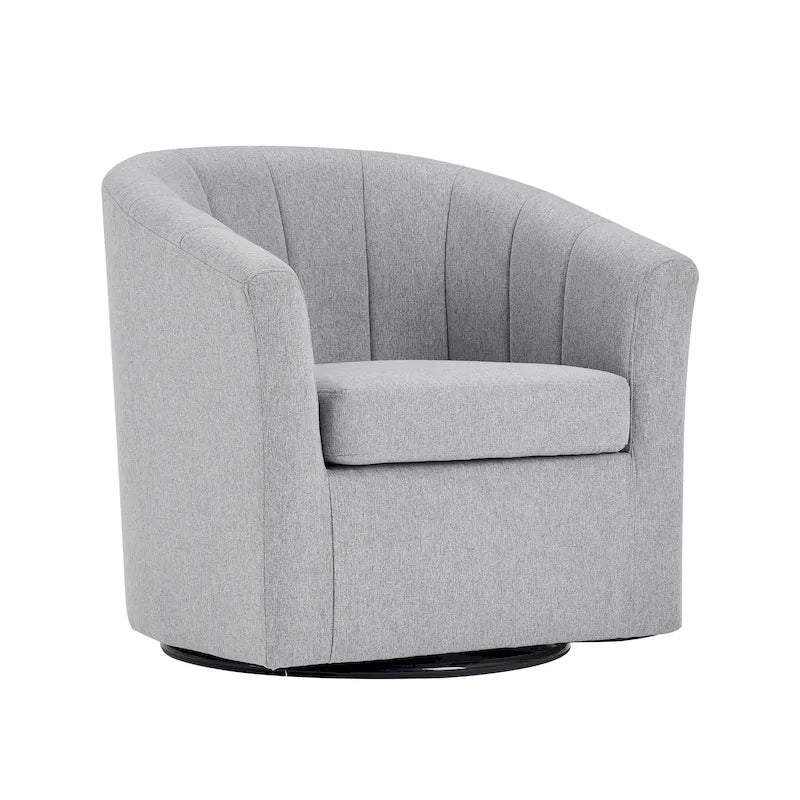 Fauteuil d'appoint pivotant avec coussin amovible
