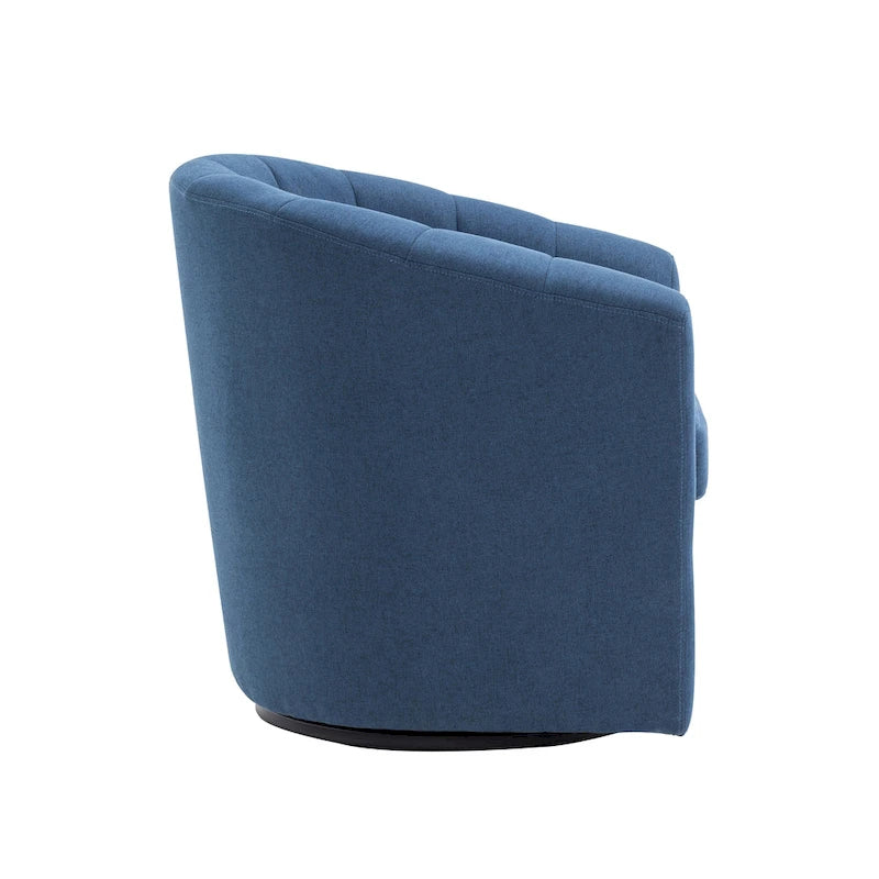 Fauteuil d'appoint pivotant avec coussin amovible