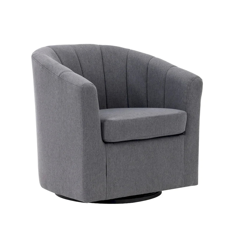 Fauteuil d'appoint pivotant avec coussin amovible