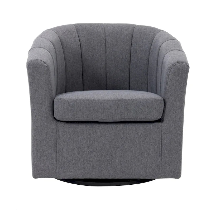Fauteuil d'appoint pivotant avec coussin amovible