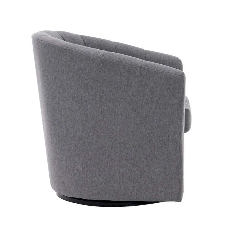 Fauteuil d'appoint pivotant avec coussin amovible