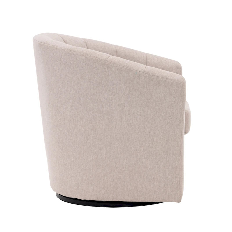 Fauteuil d'appoint pivotant avec coussin amovible