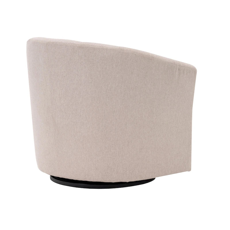 Fauteuil d'appoint pivotant avec coussin amovible