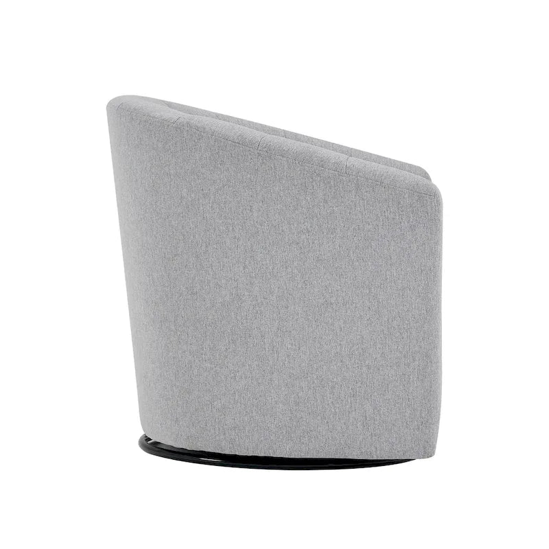 Fauteuil d'appoint pivotant avec coussin amovible