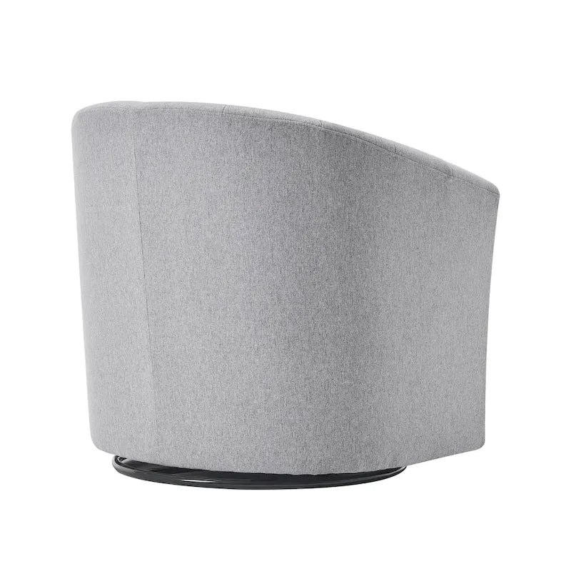 Fauteuil d'appoint pivotant avec coussin amovible