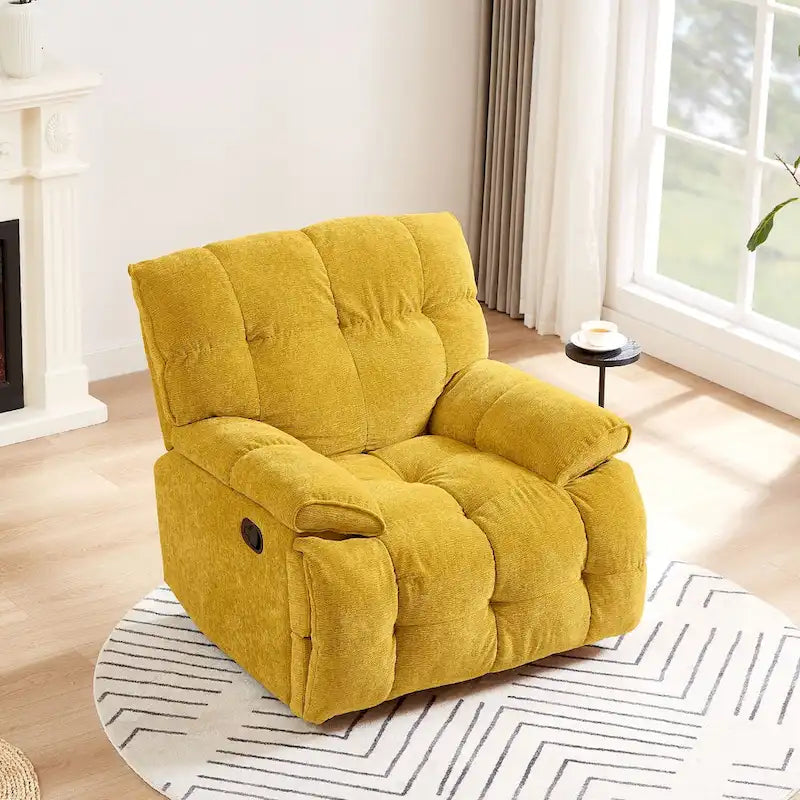 Fauteuil inclinable pivotant à 360° – Fauteuil de salon confortable