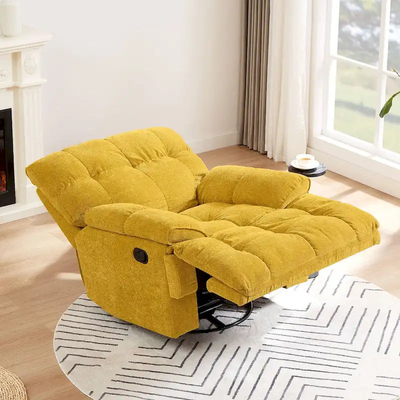 Fauteuil inclinable pivotant à 360° – Fauteuil de salon confortable