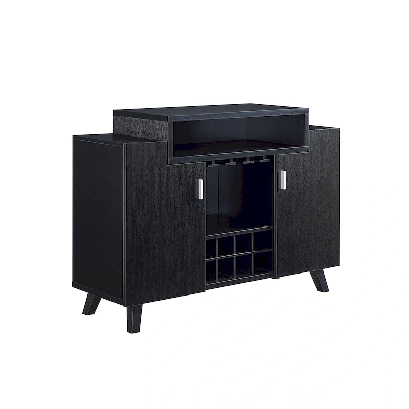 Buffet vaisselier contemporain avec étagères ouvertes