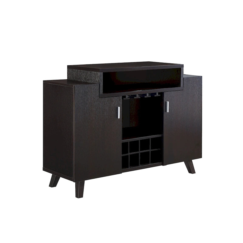 Buffet vaisselier contemporain avec étagères ouvertes