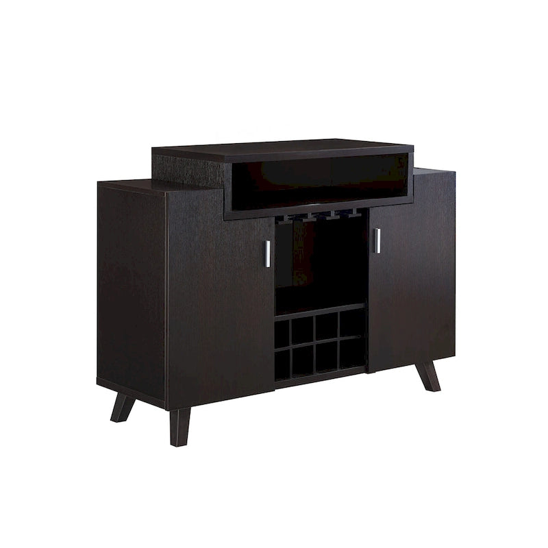 Buffet vaisselier contemporain avec étagères ouvertes