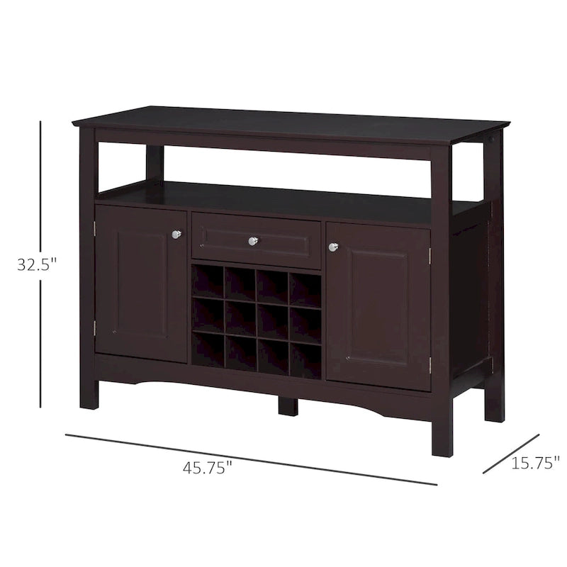 Buffet de cuisine moderne avec casier à vin et tiroir – Meuble de rangement pour salle à manger et salon