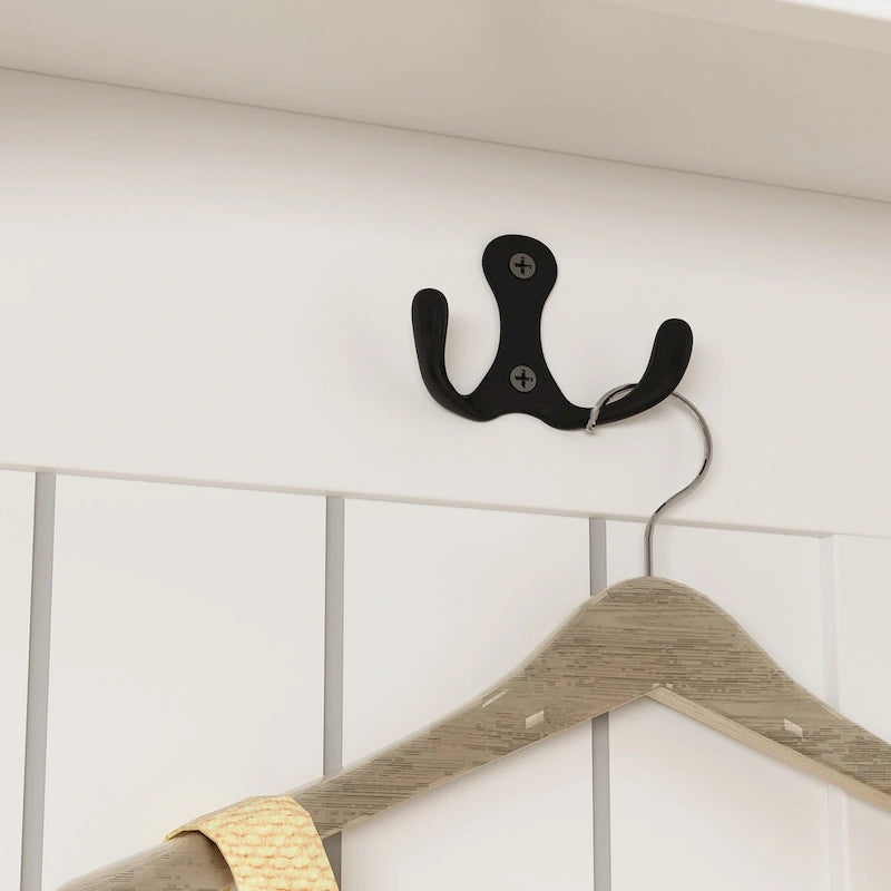 Porte-manteau d'entrée 3-en-1 de 174 cm avec banc, étagère à chaussures, patères et armoire de rangement