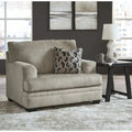 Fauteuil d'appoint surdimensionné avec coussins réversibles – Fauteuil de salon ultra-doux et rembourré