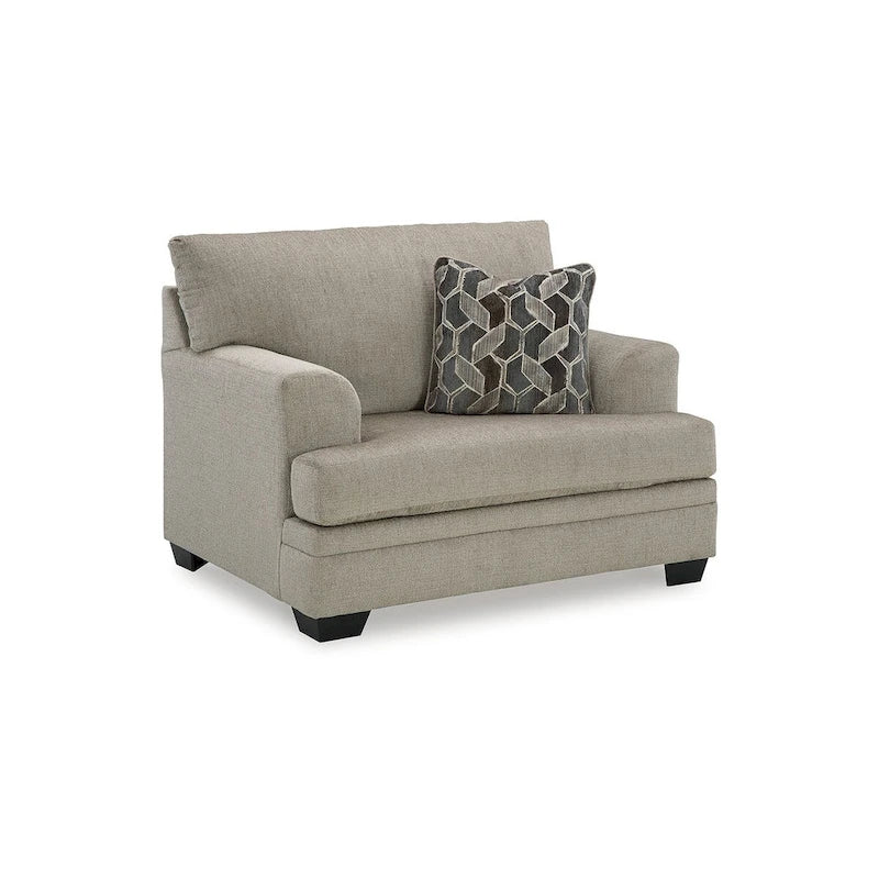 Fauteuil d'appoint surdimensionné avec coussins réversibles – Fauteuil de salon ultra-doux et rembourré