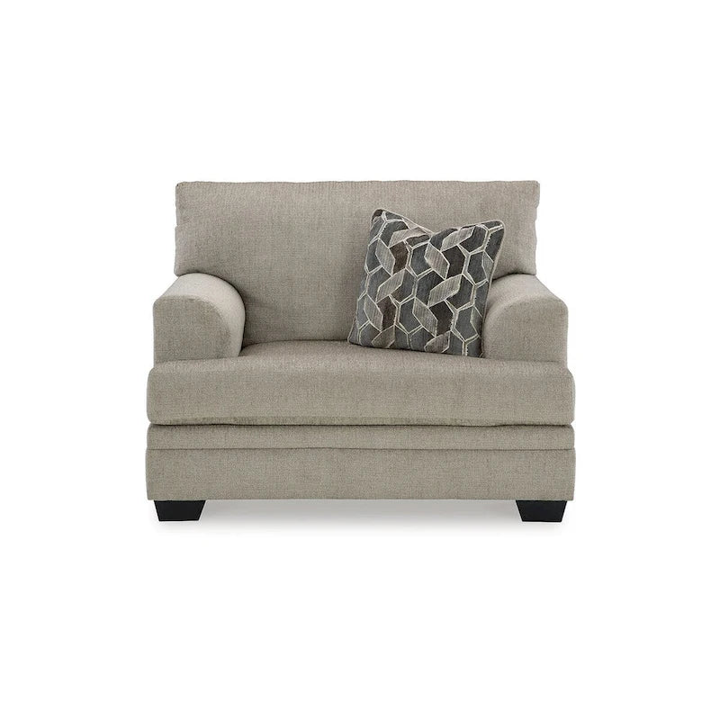Fauteuil d'appoint surdimensionné avec coussins réversibles – Fauteuil de salon ultra-doux et rembourré
