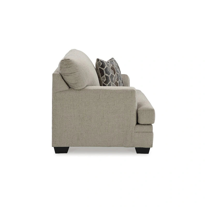 Fauteuil d'appoint surdimensionné avec coussins réversibles – Fauteuil de salon ultra-doux et rembourré