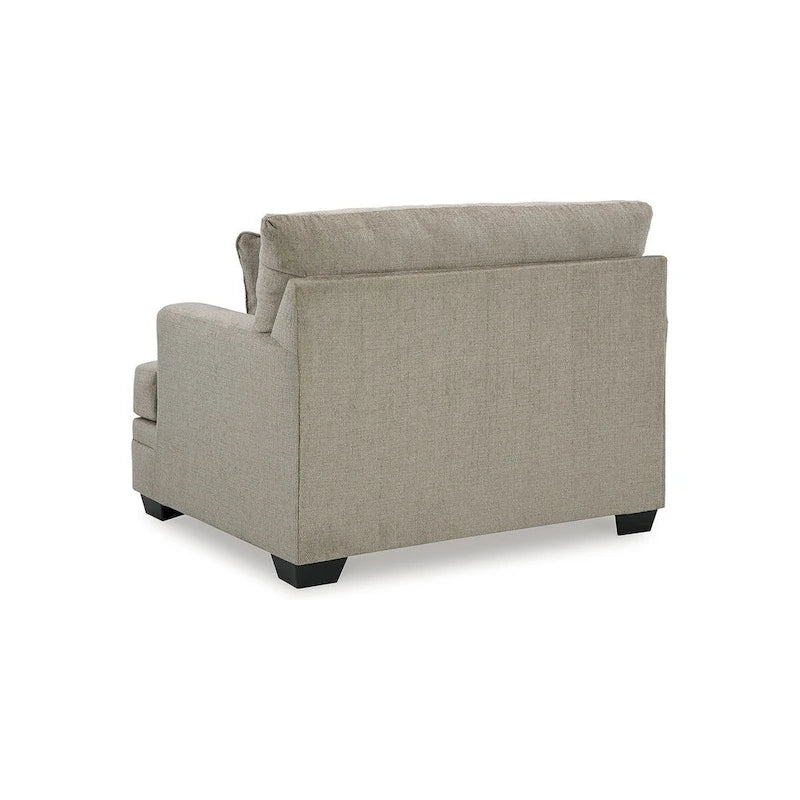 Fauteuil d'appoint surdimensionné avec coussins réversibles – Fauteuil de salon ultra-doux et rembourré