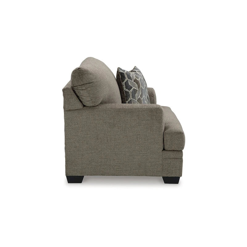 Fauteuil d'appoint surdimensionné avec coussins réversibles – Fauteuil de salon ultra-doux et rembourré