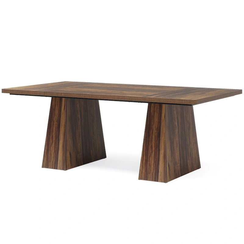 Bureau rustique en bois de 160 cm – Grande surface d'écriture et poste de travail informatique