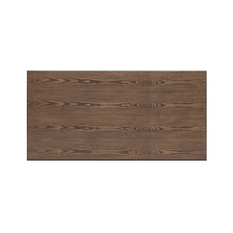 Table à manger rectangulaire 60 po de style moderne du milieu du siècle – Pieds en bois massif, 6 à 8 places