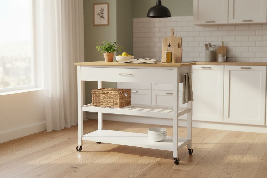 Kitchen Island Cart – Enriched Lifestyle Scene